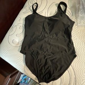 Black One Piece Swim Suit